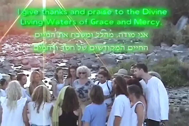 White Eagle global prayer for liveH2O Israel