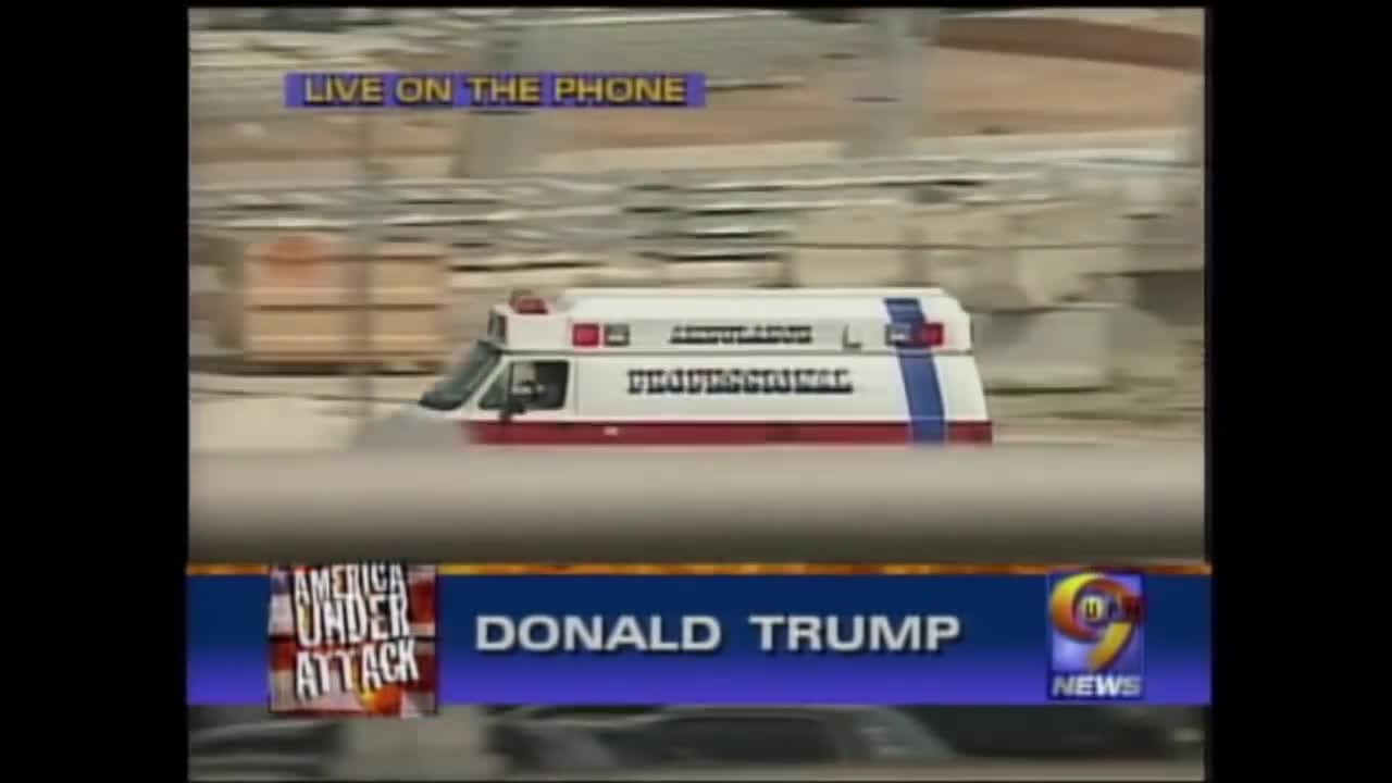 Donald Trump Calls Into WWOR/UPN 9 News on 9/11