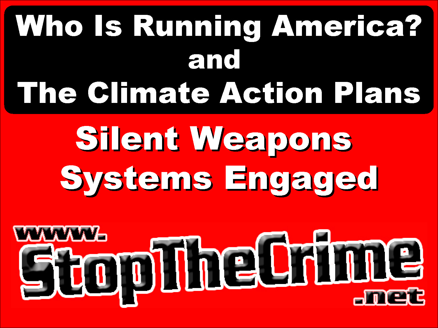 Deborah Tavares | | 03/12/2013 | Alert --  C.A.P. - Climate Action Plans = Controlling All People
