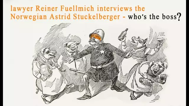 lawyer Reiner Fuellmich interviews the Norwegian Astrid Stuckelberger - who's the boss? (כתוביות אוטו')