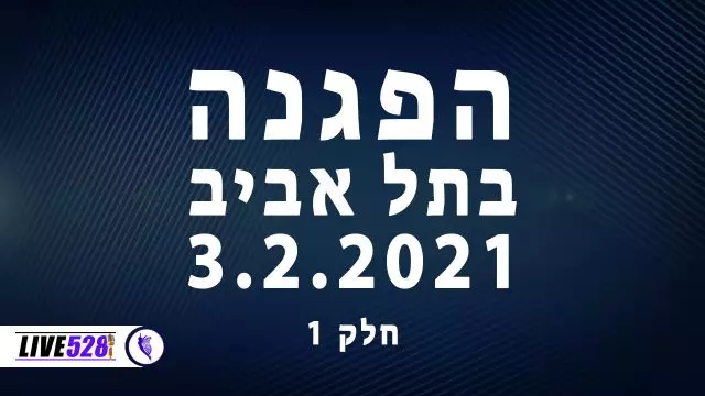 הפגנה בתל אביב 3.2.2021 חלק 1