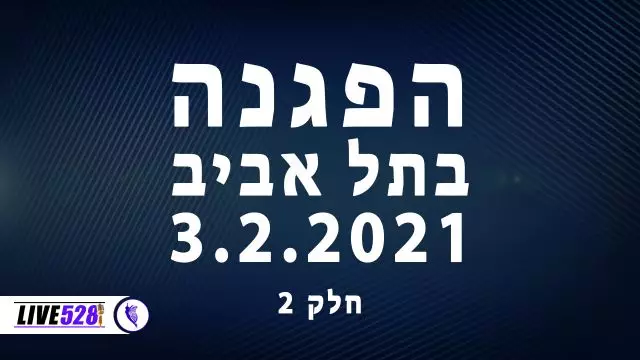 הפגנה בתל אביב 3.2.2021 חלק 2