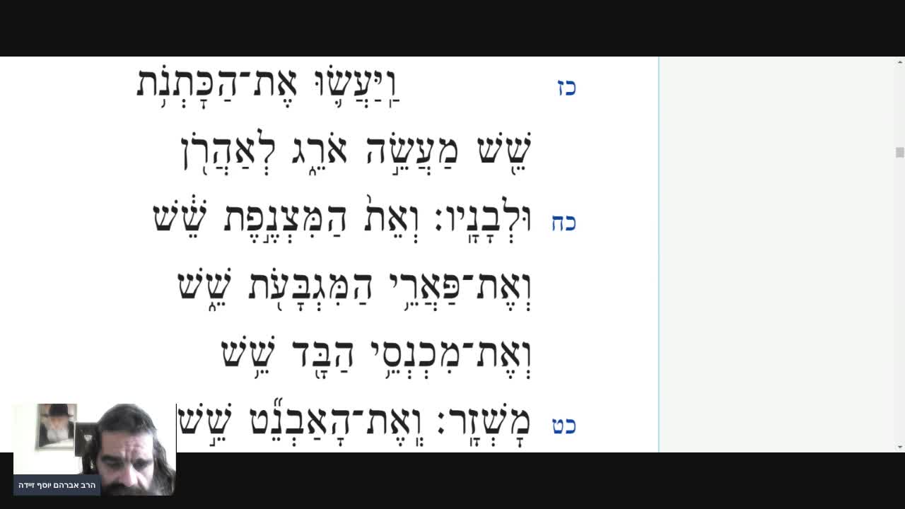 בעזה"י קריאת התורה פרשת פקודי - שלישי - אשכנז - עברית. on 01-Mar-22-09:11:05