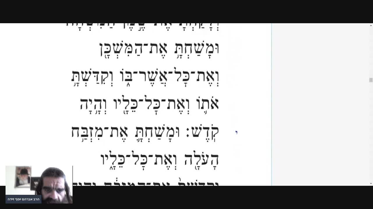בעזה"י קריאת התורה פרשת פקודי - חמישי - אשכנז - עברית. on 01-Mar-22-14:03:08