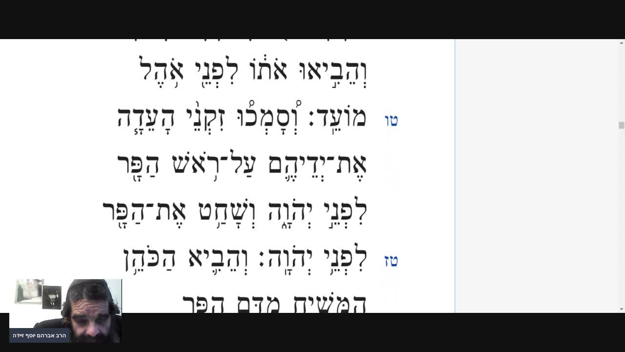 בעזה"י קריאת התורה פרשת ויקרא - חמישי - אשכנז - עברית. on 09-Mar-22-07:20:59