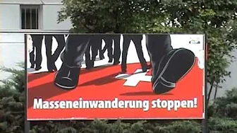 Swiss Nazi Posters In  Latest Racist 2011 Nazi Campaign In Switzerland