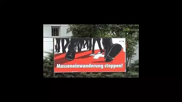Swiss Nazi Posters In  Latest Racist 2011 Nazi Campaign In Switzerland