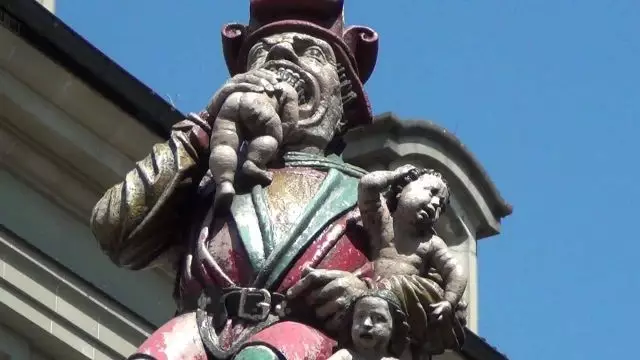 Le Fameux Statue du Pédophile Suisse à Berne Suisse