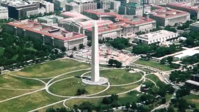Washington Monument Obelisk in Vesica Illuminati Symbol: Phallic penetrates the Oval Womb