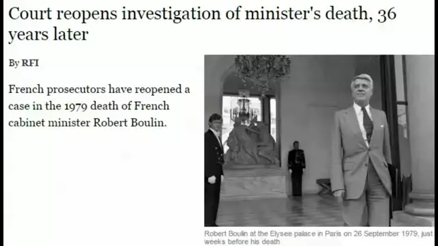 French Minister Robert Boulin Assassination by Swiss Octogon & Paris Attacks Friday 13th