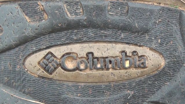 Columbia inferior Killumbia Isis Sandals with Swastika 2222 Octogon marks on them