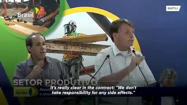 Brazilian PRESIDENT Says He Wont Take The Fake Vaccine (10-9-2021)