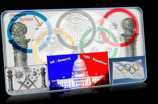 Olympics rings  politics color code    -