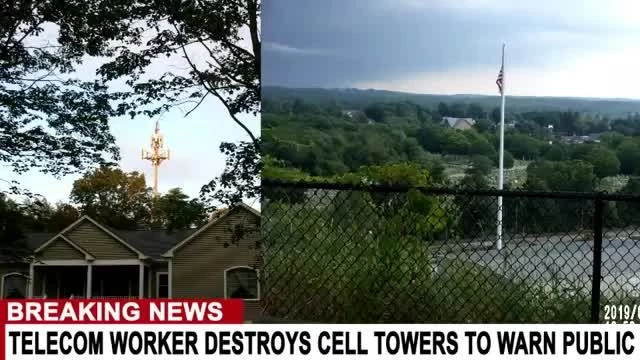 TELECOM WORKERS DESTROY CELL TOWERS TO WARN PUBLIC OF 5G DANGERS (26-12-2019)