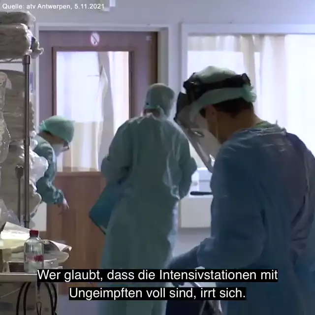 Krankenhaus in Antwerpen: ALLE Intensivpatienten sind vollständig geimpft!