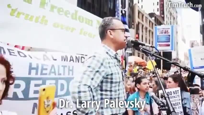 Pediatrician Lawrence Palevsky, MD speaks at a NYC freedom rally!