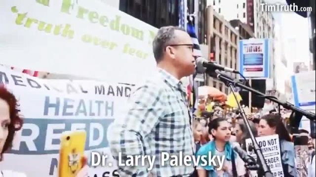 Pediatrician Lawrence Palevsky, MD speaks at a NYC freedom rally!