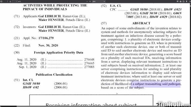 Patent For AI Forced Vax Black Box Algo, Govt Surveillance & Forced Injection Matrix Incoming (Tim Truth)2 dec. 2021