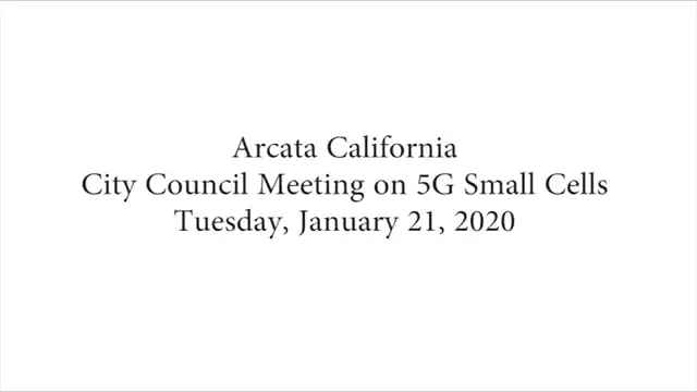 5G is NOT Your Friend. City Hall January 21, 2020