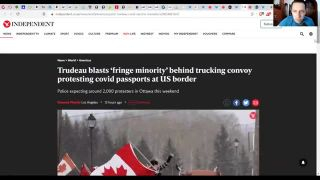 WORLD RECORD TRUCK CONVOY - 100,000 Trucks Protest Jab Mandates In Canada - Trudeau In Hiding (WAM) 28 jan 2022