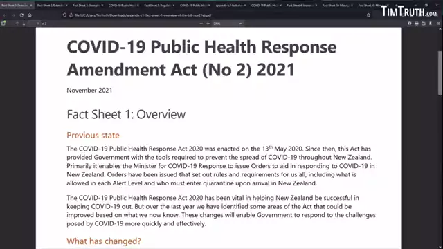 New Zealand WEF Enabling Act - Evil Is Authorized If They Use The Covid Excuse. Whats Next (Tim Truth) 27 jan 2022