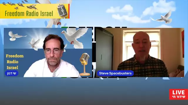 SpaceBuster's Steve Falconer with Shai Danon on freedom radio Israel