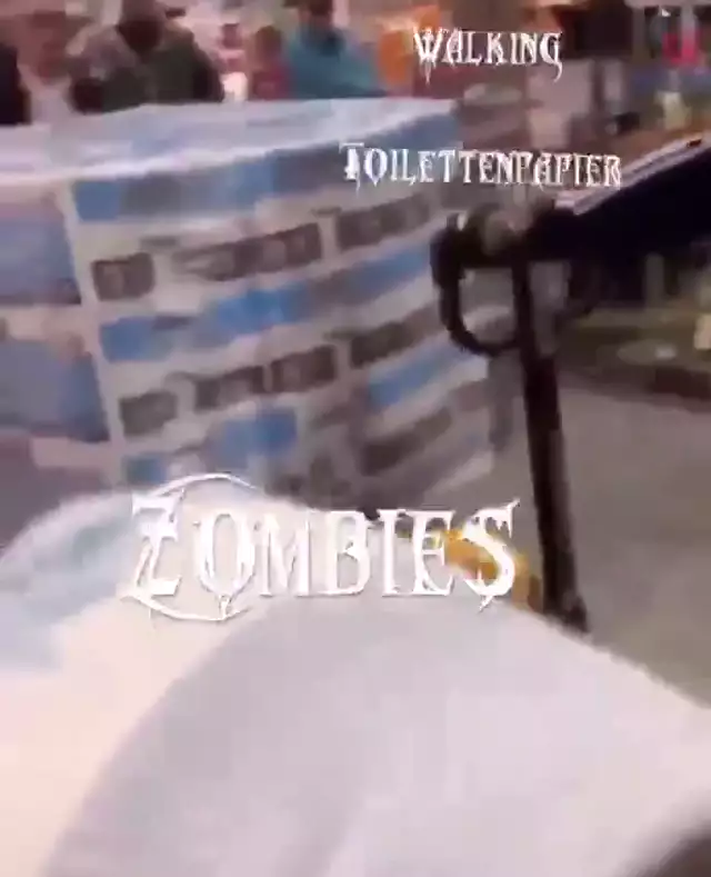 Walking Toilettenpapier Zombies