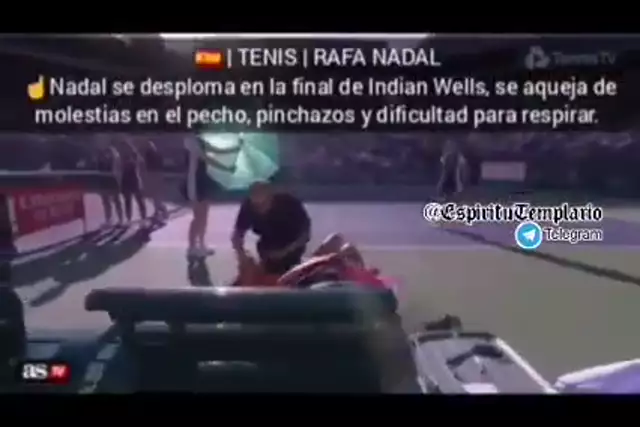Rafael Nadal bricht auf dem Platz zusammen. Herzschmerzen, Stiche, kann nicht atmen