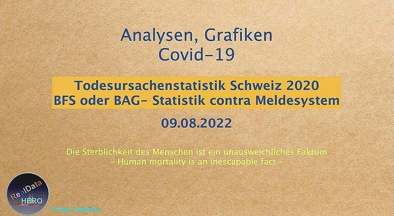 Schweiz: Widersprüchliche Zahlen bei Todesursachen von BFS & BAG