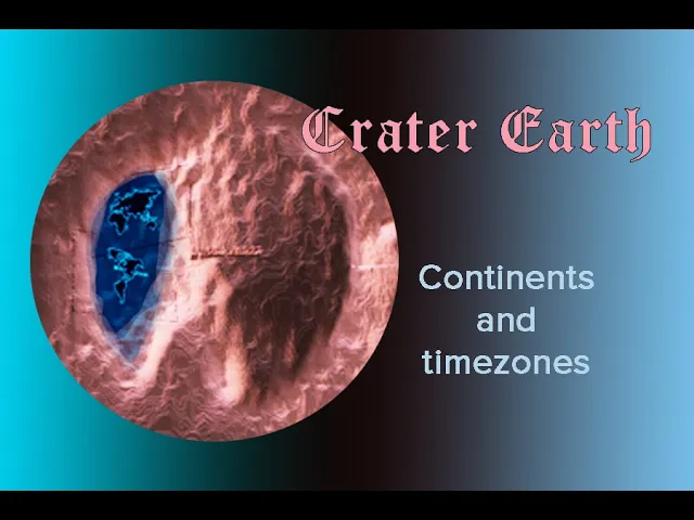 Crater Earth  : continents and timezones