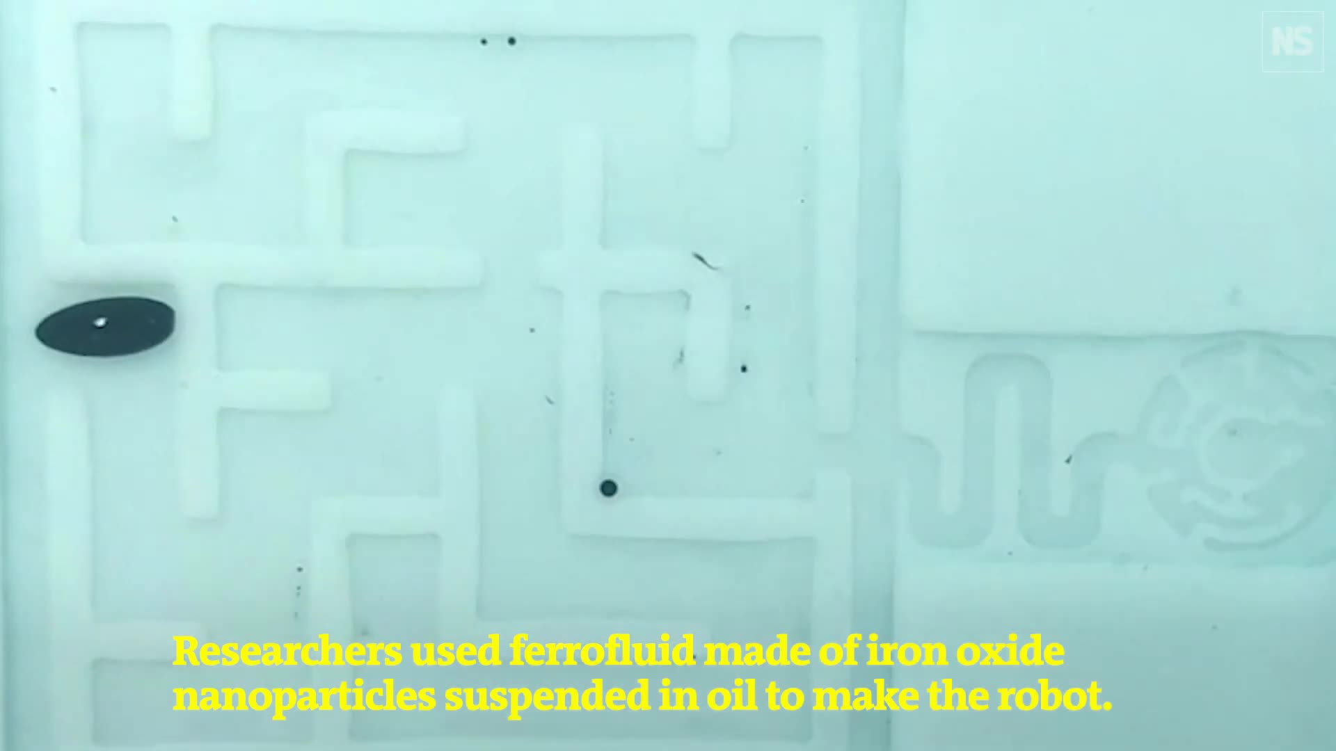 A liquid robot that can penetrate the hardest-to-reach