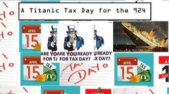 Titanic Tax Day april 15 טיטניק יום מס מיסים ארה''ב אפריל