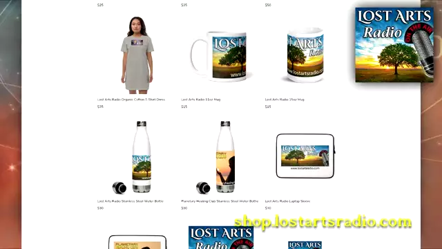 New Store With Swag! Please Support Lost Arts Radio & Planetary Healing Club