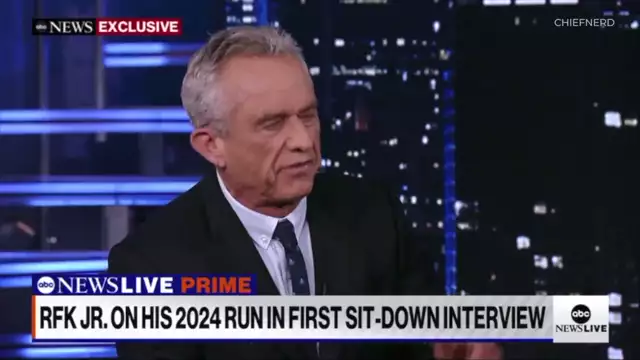 ABC News Censors Robert F. Kennedy Jr During His Primetime Interview, Citing 'False Claims' About Vaccines  ''During our conversation Kennedy made false claims about ...