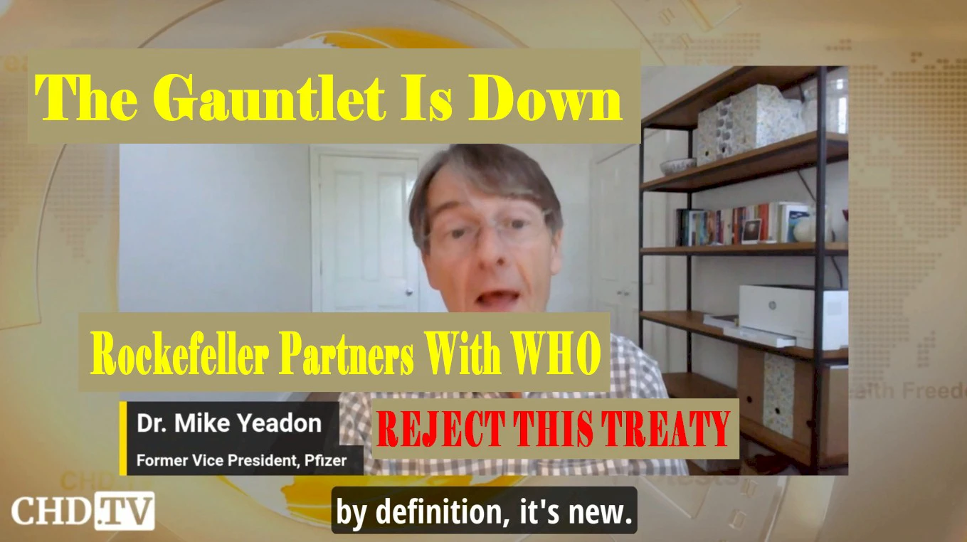STOP THE TREATY: Dr. Mike Yeadon Issues Grave Warning Against WHO’s Looming Health Dictatorship.