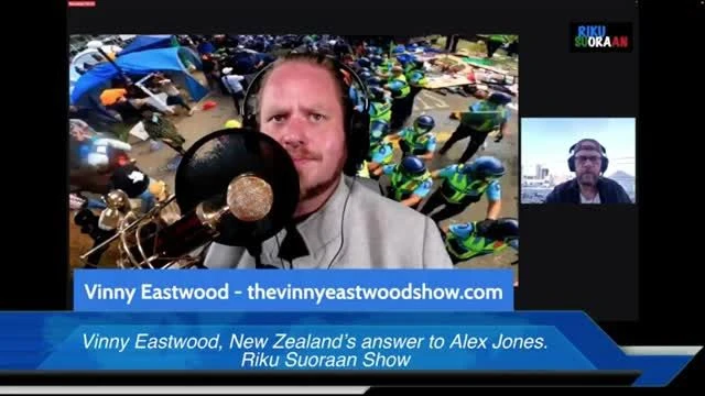 Vinny Eastwood, New Zealand’s answer to Alex Jones. Riku Suoraan Show(1 Dec 2024)