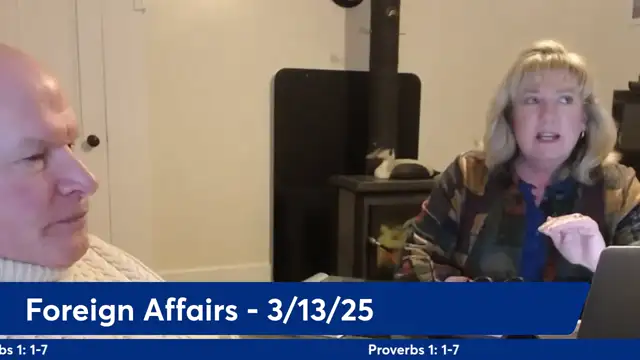 Anthony Patch Live Stream - Foreign Affairs - 3-13-25