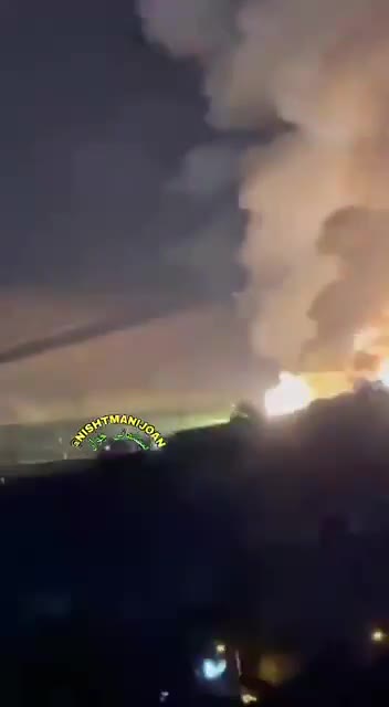 Secondary explosions observed at the site of an Israeli strike earlier